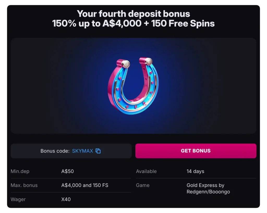 skycrown casino bonus codes